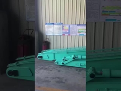 Escavatore a lungo raggio Boom e braccio 18m con secchio per SK210