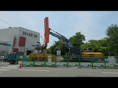 12 M uso del braccio scorrevole telescopico a tre sezioni del braccio dell'escavatore