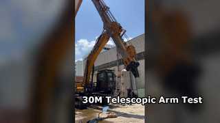 Il braccio telescopico 30M per SY365 è in fase di test